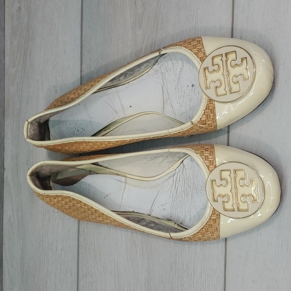 Tory Burch Womens Logo Loafer Slip on shoes sz 10M - Picture 4 of 12